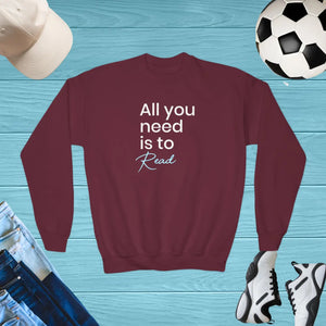 Cozy Youth Crewneck Sweatshirt - Cotton Blend - Dipaliz - Sweatshirts