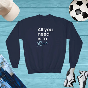 Cozy Youth Crewneck Sweatshirt - Cotton Blend - Dipaliz - Sweatshirts