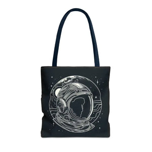 Astronaut Tote Bag - Space Print All Over Design - Dipaliz - 16’’ × / Navy - Bags