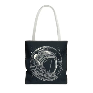 Astronaut Tote Bag - Space Print All Over Design - Dipaliz - 16’’ × / White - Bags