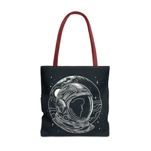 Astronaut Tote Bag - Space Print All Over Design - Dipaliz - 18’’ × / Red - Bags