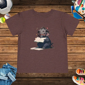 Toddler t Shirt Elephant Reading Classic Fit - Dipaliz - Heather Maroon / 2t - Baby & Clothing