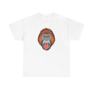 Orangutan Face Monkey T-shirt Soft Cotton Tee - Dipaliz - T-shirts