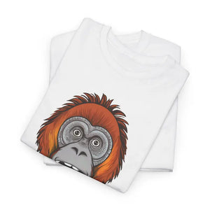 Orangutan Face Monkey T-shirt Soft Cotton Tee - Dipaliz - T-shirts