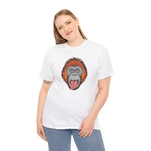 Orangutan Face Monkey T-shirt Soft Cotton Tee - Dipaliz - T-shirts