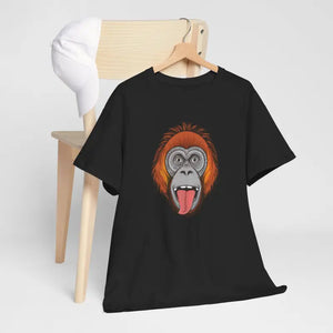 Orangutan Face Monkey T-shirt Soft Cotton Tee - Dipaliz - T-shirts