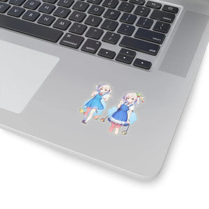 Vibrant Anime Style Girls Kiss Cut Stickers - Vinyl - Dipaliz - Decorative