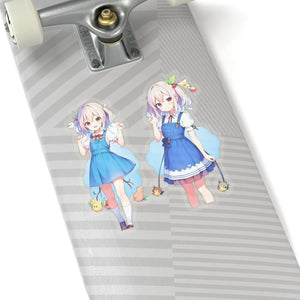 Vibrant Anime Style Girls Kiss Cut Stickers - Vinyl - Dipaliz - Decorative