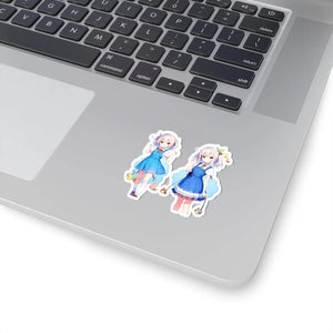Vibrant Anime Style Girls Kiss Cut Stickers - Vinyl - Dipaliz - Decorative