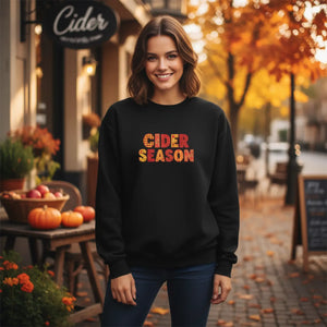 Dipaliz Apple Cider Season Crewneck Sweatshirt Soft Cotton - Sweatshirts - s