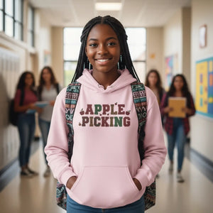 Dipaliz Apple Picking Youth Hoodie Cotton Blend Pullover - Hoodies - m