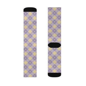 Dipaliz Argyle Pattern Sublimation Socks Fleece Lined