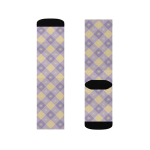 Dipaliz Argyle Pattern Sublimation Socks Fleece Lined