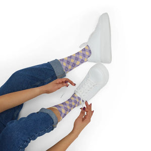 Dipaliz Argyle Pattern Sublimation Socks Fleece Lined