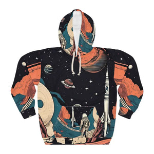 All Over Prints - Unisex Pullover Hoodie - Astronaut Rocket Space Design - Dipaliz s