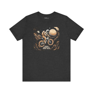 Soft Jersey Short Sleeve Tee Moon Astronaut Bike Dipaliz - T-shirts