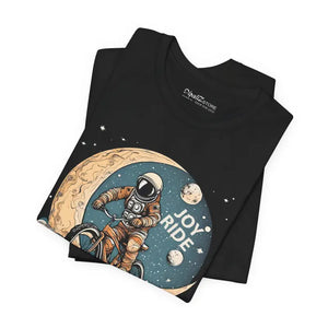 T-shirt - Jersey Short Sleeve Tee - Astronaut Moon Bicycle - Dipaliz