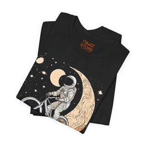 Soft Cotton Unisex Jersey Short Sleeve Tee - Astronaut Moon - Dipaliz - T-shirts