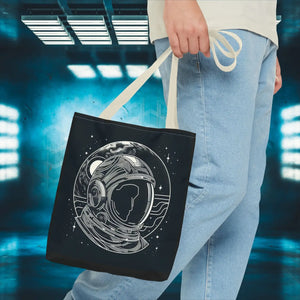 Stylish Astronaut Tote Bag Space Print Travel Accessory - Dipaliz - Bags