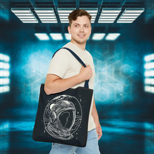 Stylish Astronaut Tote Bag Space Print Travel Accessory - Dipaliz - Bags