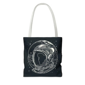 Stylish Astronaut Tote Bag Space Print Travel Accessory - Dipaliz - Bags