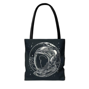 Stylish Astronaut Tote Bag Space Print Travel Accessory - Dipaliz - Bags