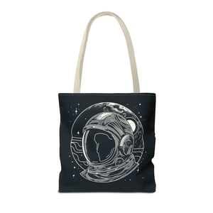 Stylish Astronaut Tote Bag Space Print Travel Accessory - Dipaliz - Bags