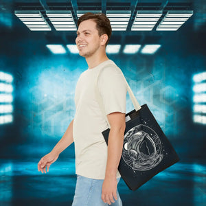 Stylish Astronaut Tote Bag Space Print Travel Accessory - Dipaliz - Bags