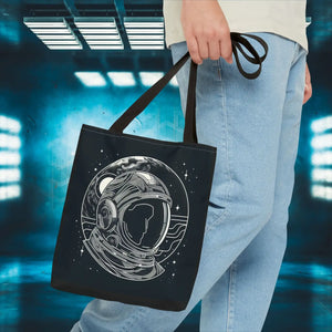 Stylish Astronaut Tote Bag Space Print Travel Accessory - Dipaliz - Bags