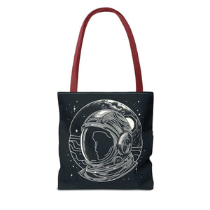 Stylish Astronaut Tote Bag Space Print Travel Accessory - Dipaliz - Bags