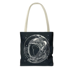 Stylish Astronaut Tote Bag Space Print Travel Accessory - Dipaliz - Bags