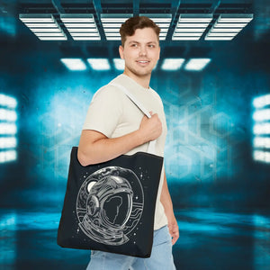 Stylish Astronaut Tote Bag Space Print Travel Accessory - Dipaliz - Bags