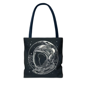 Stylish Astronaut Tote Bag Space Print Travel Accessory - Dipaliz - Bags
