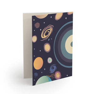 Vivid Astronomy Greeting Cards - Matching White Envelopes - Dipaliz - & Note