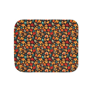 Sherpa Blanket – Autumn Foliage Two Colors - Dipaliz - Blankets