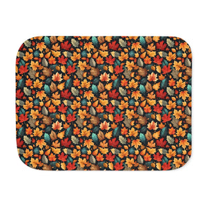 Sherpa Blanket – Autumn Foliage Two Colors - Dipaliz - Blankets