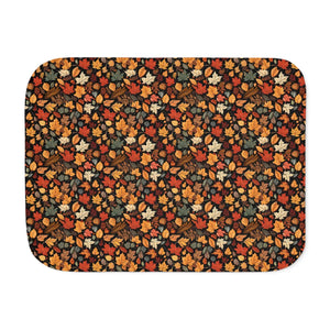 Autumn Foliage Sherpa Blanket – Many Colored Leaves - Dipaliz - Blankets