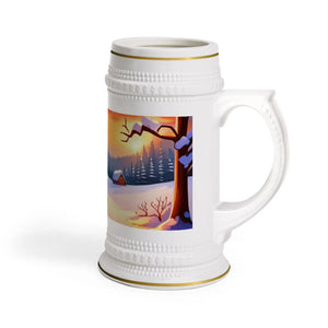 Vibrant Autumn Landscape Beer Stein Mug - 22oz Ceramic - Dipaliz - Mugs