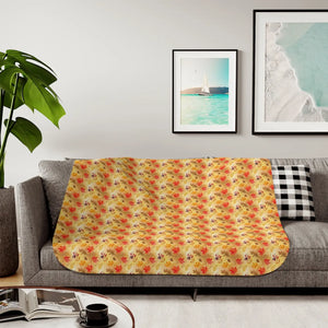 Sherpa Blanket – Autumn Leaves Fall Decor - Dipaliz - Blankets