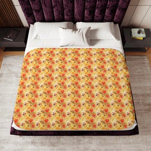 Sherpa Blanket – Autumn Leaves Fall Decor - Dipaliz - Blankets