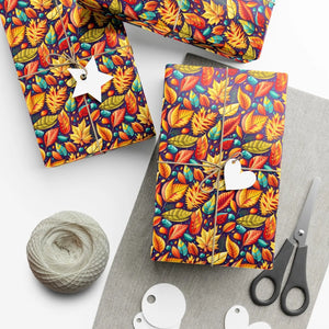 Cozy Autumn Leaves Gift Wrap Papers - Fall Fashion - Dipaliz - Wrapping Paper