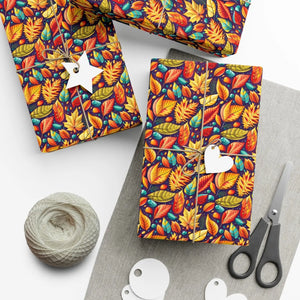 Cozy Autumn Leaves Gift Wrap Papers - Fall Fashion - Dipaliz - Wrapping Paper