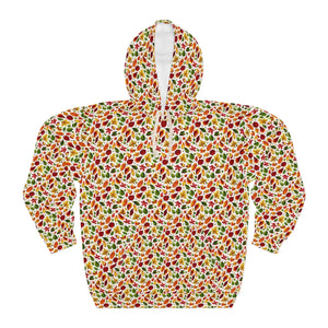 Cozy Pullover Hoodie - Autumn Leaves Pattern - Dipaliz - Hoodies