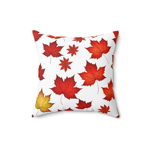 Autumn Leaves Pattern Throw Pillow – Polyester - Dipaliz - Pillows