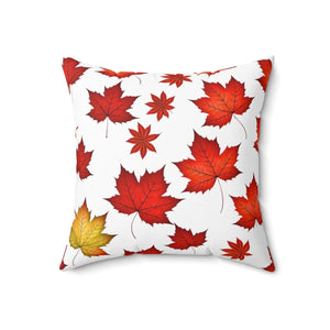 Autumn Leaves Pattern Throw Pillow – Polyester - Dipaliz - Pillows