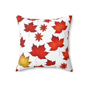 Autumn Leaves Pattern Throw Pillow – Polyester - Dipaliz - Pillows