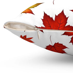Autumn Leaves Pattern Throw Pillow – Polyester - Dipaliz - Pillows
