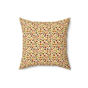 Autumn Leaves Pattern – Spun Polyester Square - Dipaliz - Throw Pillows