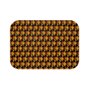 Plush Maple Leaves Pattern Bath Mat – Autumn - Dipaliz - Mats & Rugs