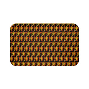 Plush Maple Leaves Pattern Bath Mat – Autumn - Dipaliz - Mats & Rugs